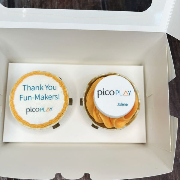Corporate Orders - Cupcakes - Company Logo (2 in a box)