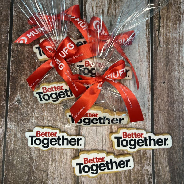 Corporate Orders - Customised Shaped Cookies - Company Theme