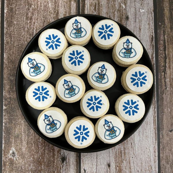 Corporate Orders - Round Macarons | Company Logo