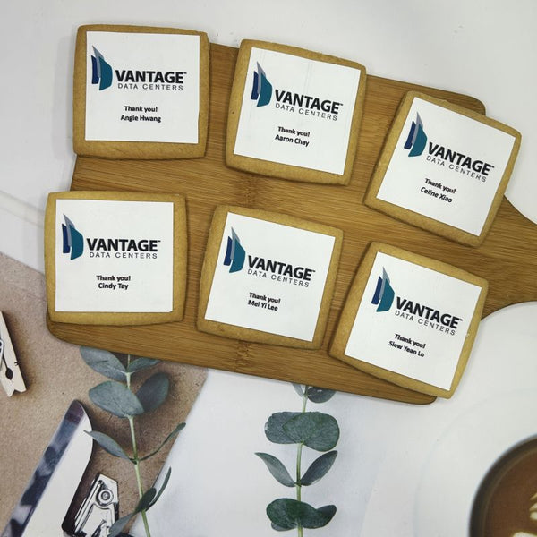 Corporate Orders - Customised Cookies - Company logo (Square)