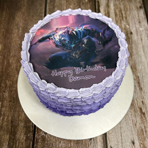 "Customised Your Own icing image" Ombre Cake