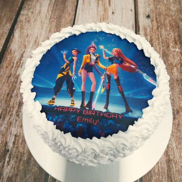 Demon Hunter Image Ombre Cake