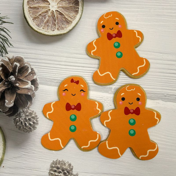 Christmas Cookies - Gingerbread man Shape Icing Image Cookies - $4