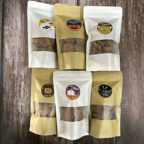 Halloween Cookies -  Nutty Chocolate Chips Cookies in a Ziplock sealed Bag - $5.50