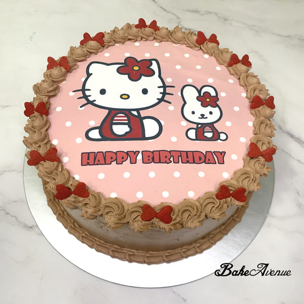 Hello Kitty Chocolate/Vanilla Cake