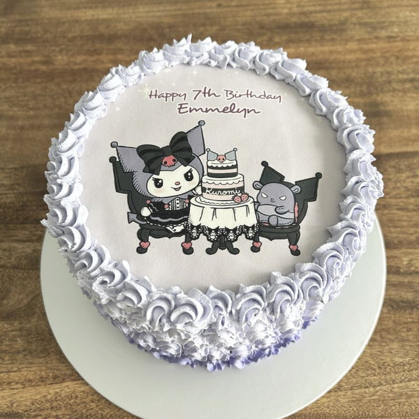 Kuromi icing image Ombre Cake