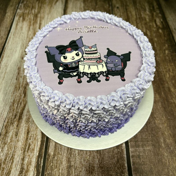 Kuromi icing image Ombre Cake