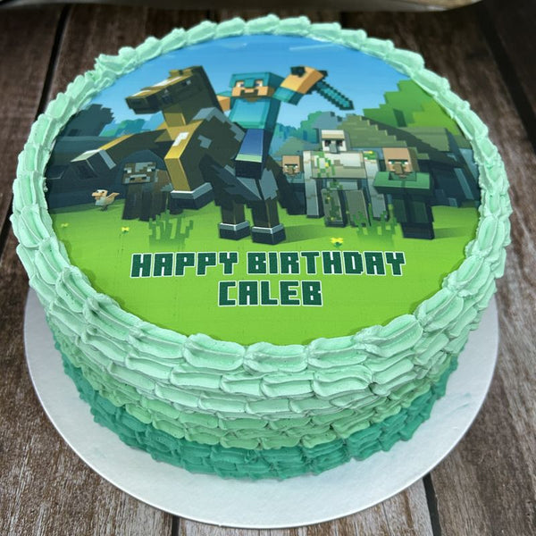 Minecraft icing image Ombre Cake