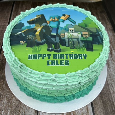 Minecraft icing image Ombre Cake