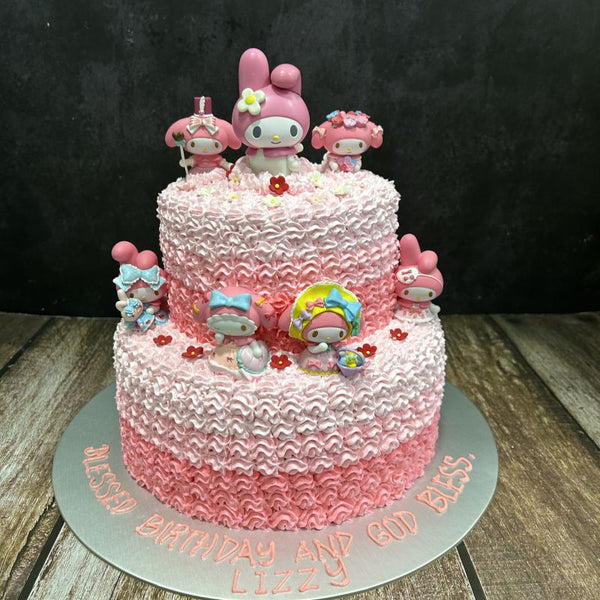 My Melody Toppers 2-Tiers Cake