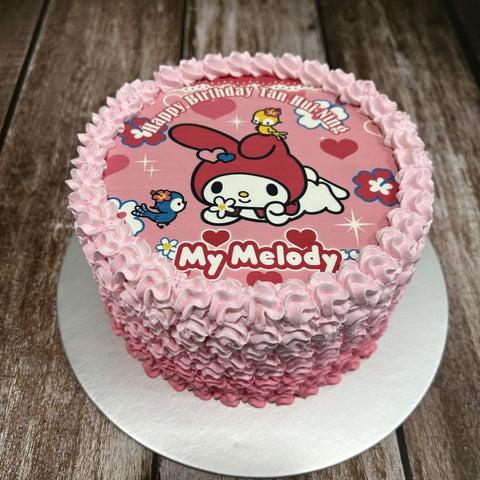 My Melody icing image Ombre Cake