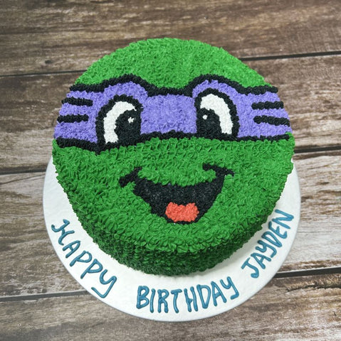 Ninja Turtle Face Cake