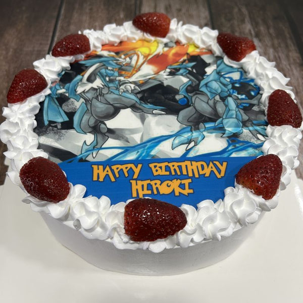 Pokemon icing image Strawberry Cake