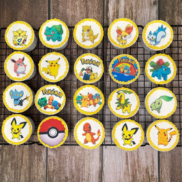 Pokemon icing image Cupcakes
