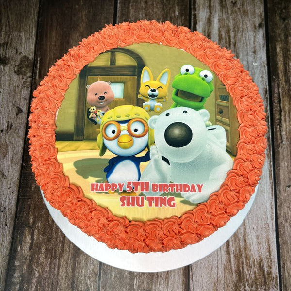 Pororo image Rainbow Cake