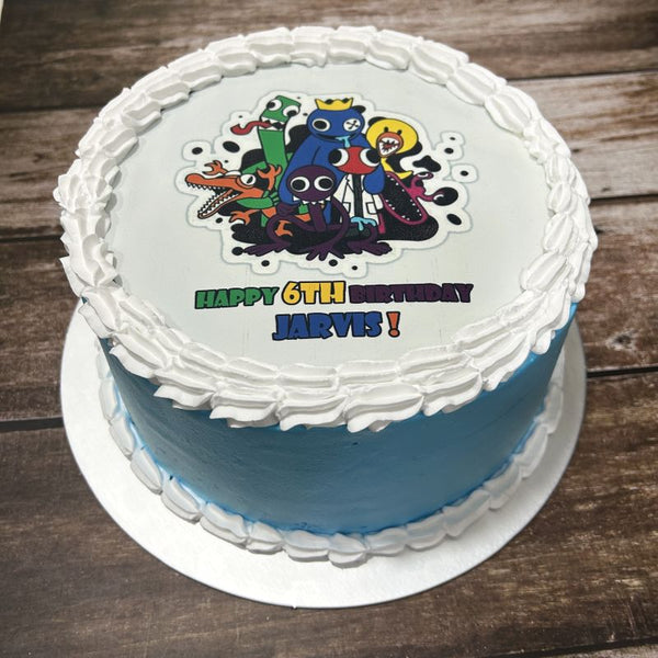 Roblox Rainbow Friends icing image Ombre Cake