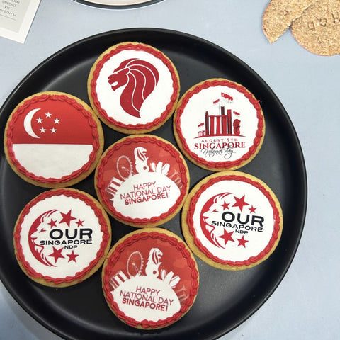 Corporate Orders - Customised Cookies (5.5cm) - Occasion (Singapore National Day)