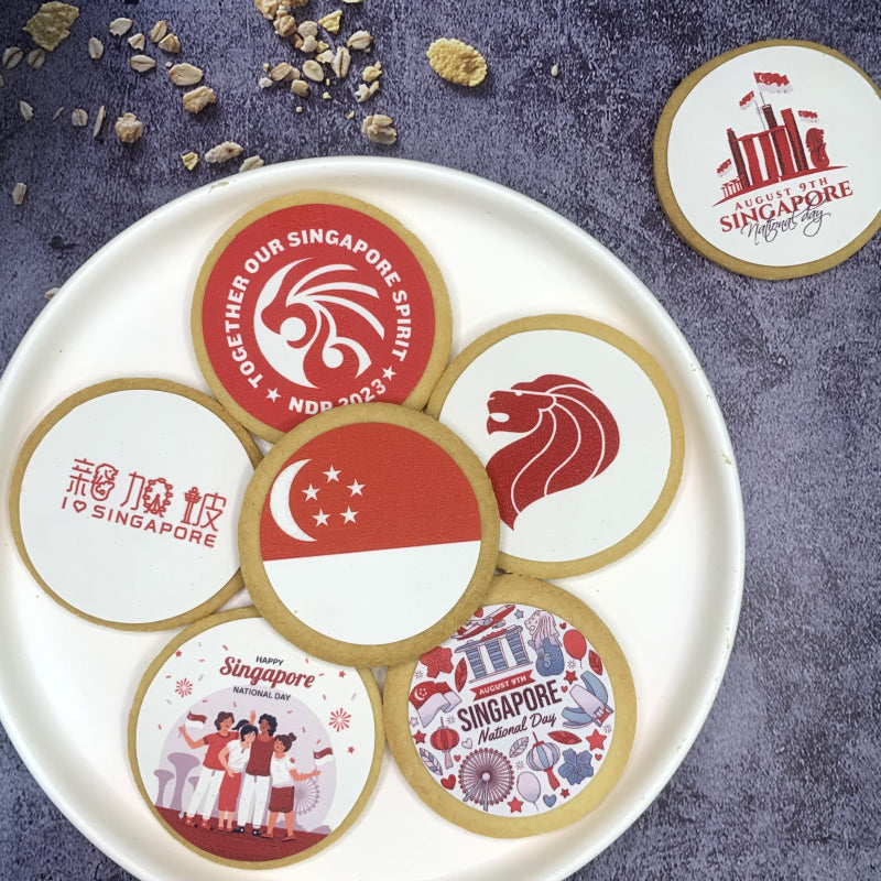 Singapore National Day icing image Cookies (without skirting)