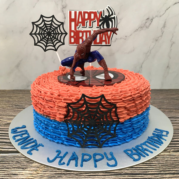 Spiderman Toppers Ombre Cake