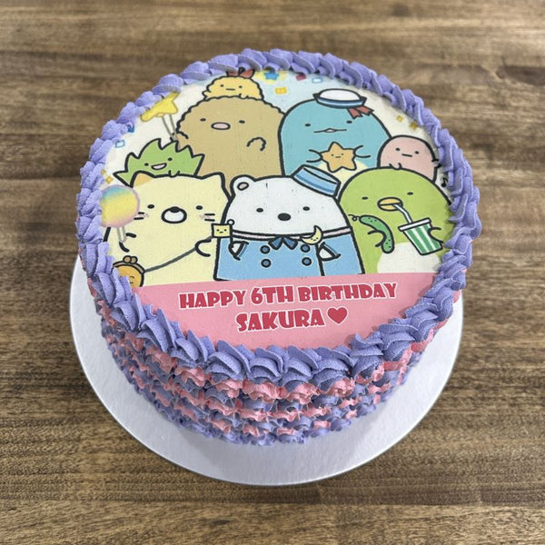 Sumikko Gurashi icing image Ombre Cake