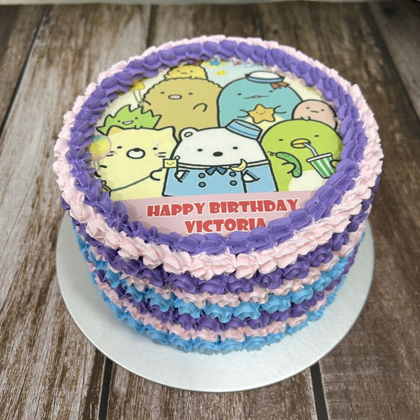 Sumikko Gurashi icing image Ombre Cake