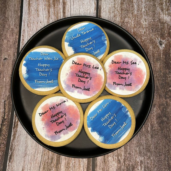 Teachers' Day Cookies - No skirting (Personalised with message) - $3.50/Cookie