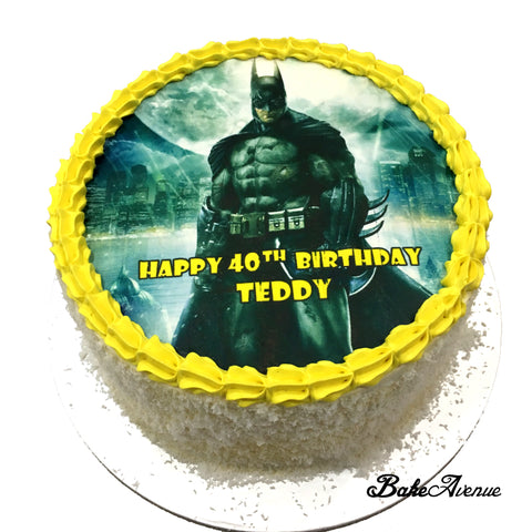Batman icing image Cake
