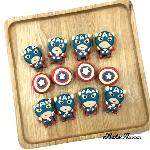 Avengers Macarons (Captain America Full body)