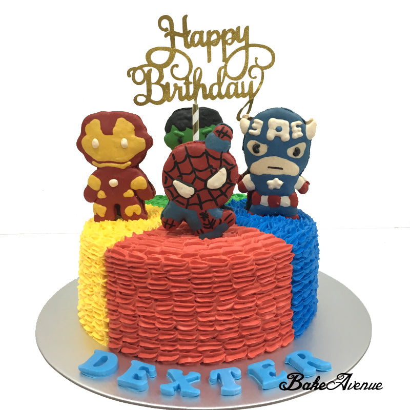 Blue Avengers Avengers Cake, A Customize Avengers cake