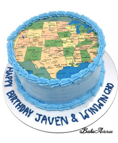 "Customised Your Own icing image" Ombre Cake