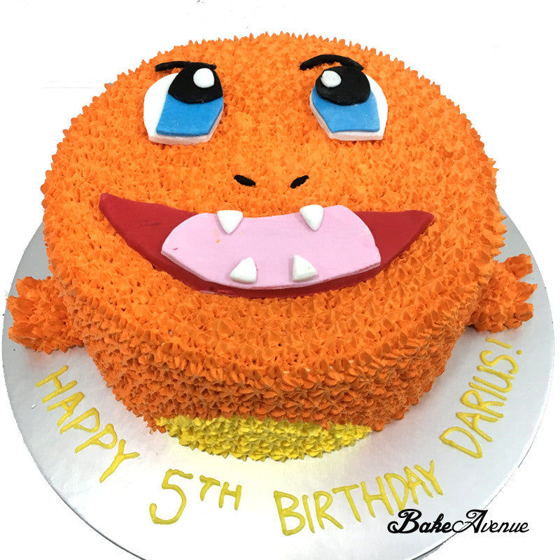 Pokemon Face Cake Chamander BakeAvenue pokemon-face-cake-chamander-bakeavenue