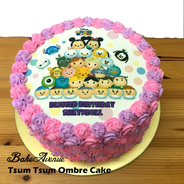 Tsum Tsum Ombre Cake