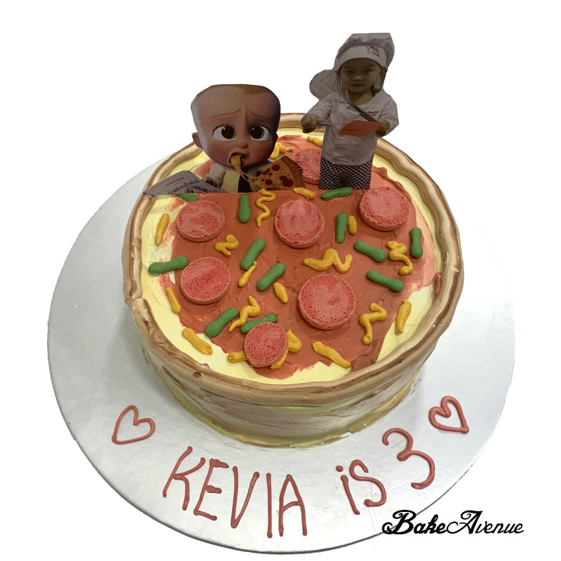 Pizza Slice Theme Cake