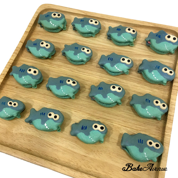 Baby Shark Macarons