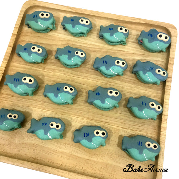 Baby Shark Macarons