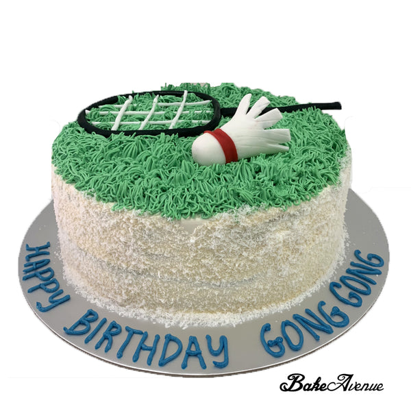 Sports Badminton Theme Cake