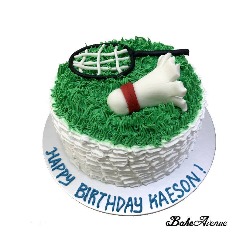 Badminton For Fathers Cake, A Customize For Fathers cake