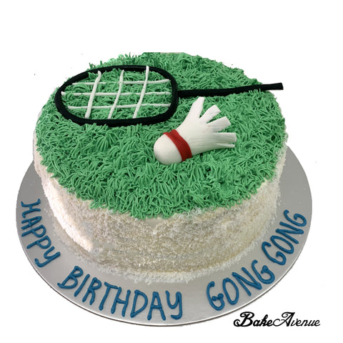 Sports Badminton Theme Cake