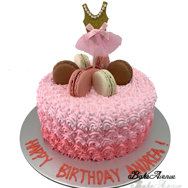 A Beautiful Buttercream Layer Cake Decorated With Ballerina Cake Topper The  Concept Of The Desserts For The Celebrating Stock Photo - Download Image  Now - iStock