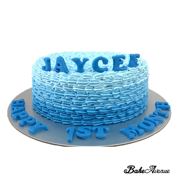 Baby Smash Cake - Ombre Cake (Blue)