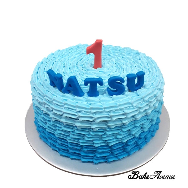 Baby Smash Cake - Ombre Cake (Blue)