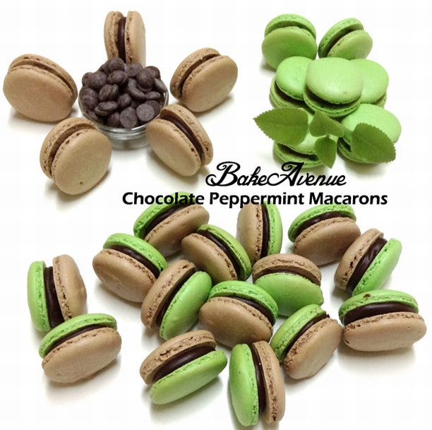 Chocolate Peppermint Macarons