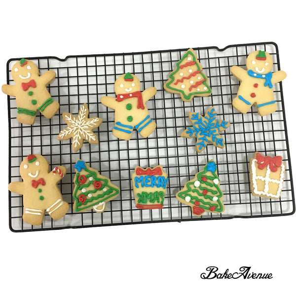 Corporate Orders - Christmas Assorted Large Cookies with royal icing (With Ribbon)