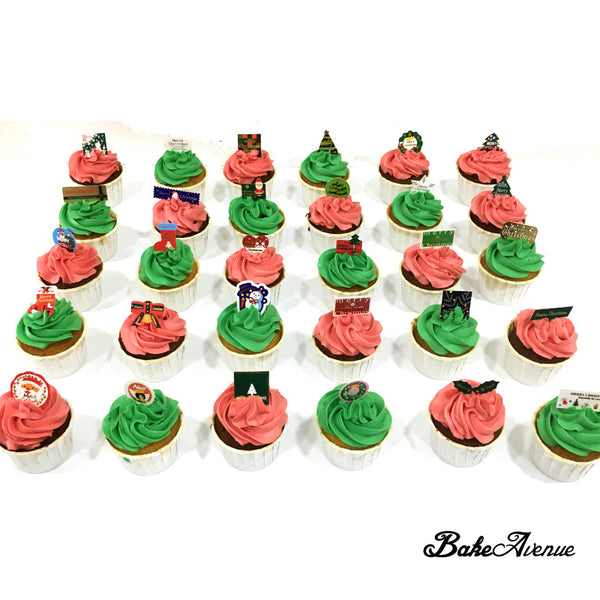 Christmas Cupcakes - Christmas Buttercream Cupcakes - $3