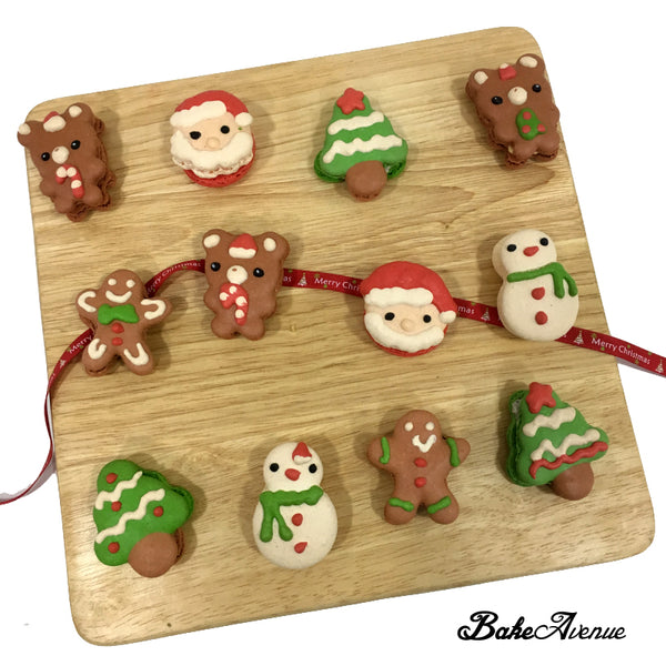 Christmas Macarons - Assorted Designs - $3.40