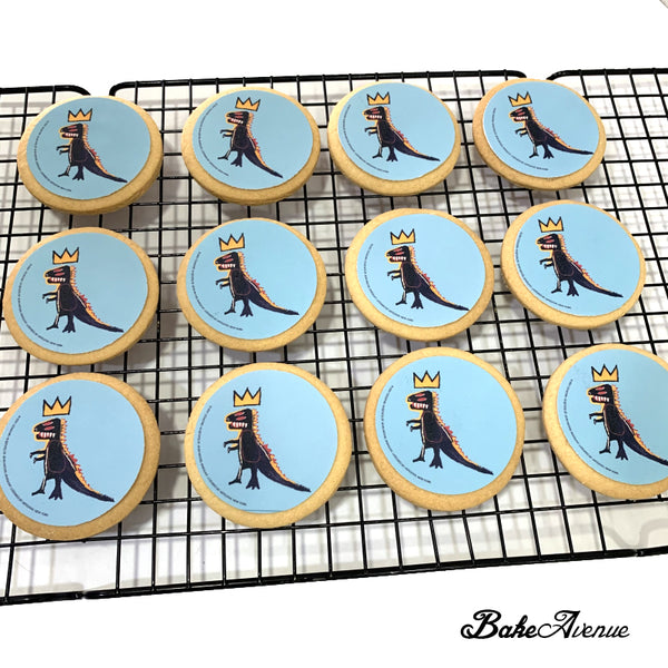 Corporate Orders - Customised Cookies - Company Theme (Round) - No skirting