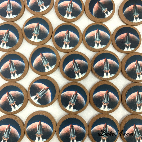 Corporate Orders - Customised Chocolate Cookies - Company Theme (Round) - No skirting