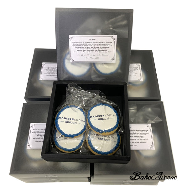 Corporate Orders - Company Logo Cookies (4 in a box)