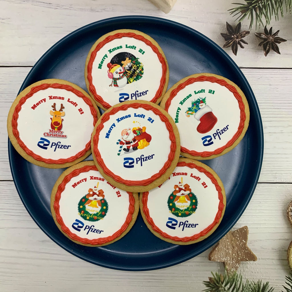 Corporate Orders - Christmas Cookies - Company Logo