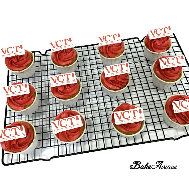 Corporate Orders - Cupcakes - Company Logo (icing image fondant topper)